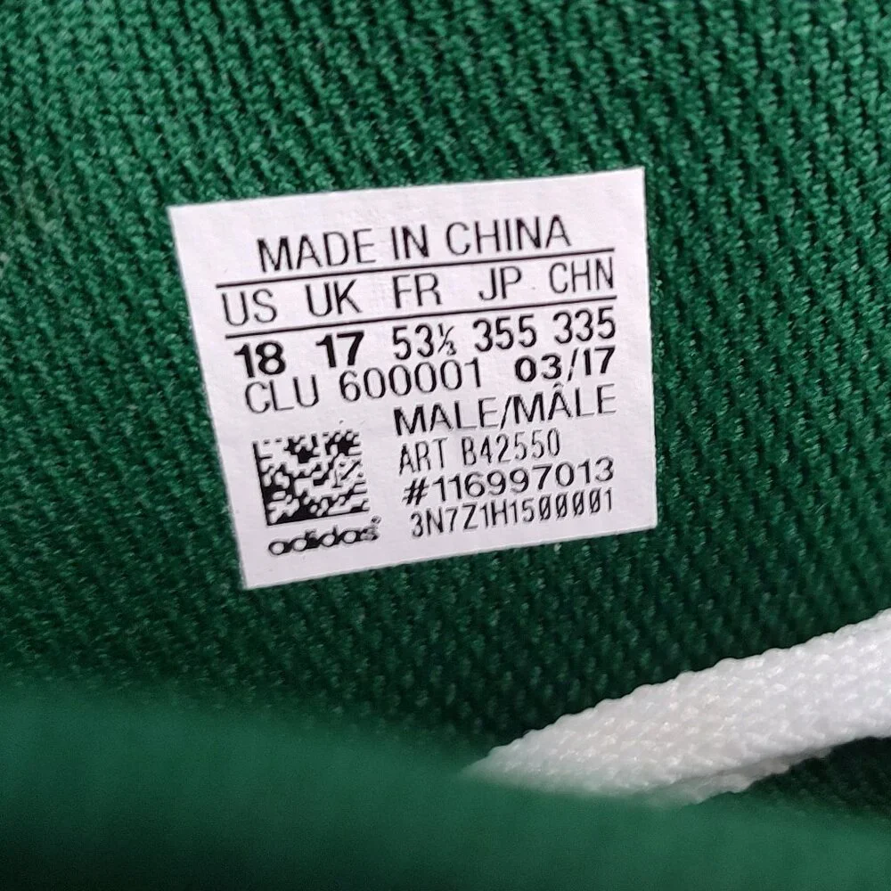 Adidas Mens Football Cleats 18 White Green Shoe Lacrosse Freak X Carbon High - Picture 15 of 15